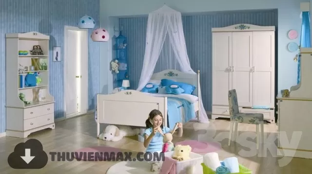 3DSKYFREE – CHILDROOM 3DS MAX MODELS