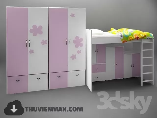 3DSKYFREE – CHILDROOM 3DS MAX MODELS