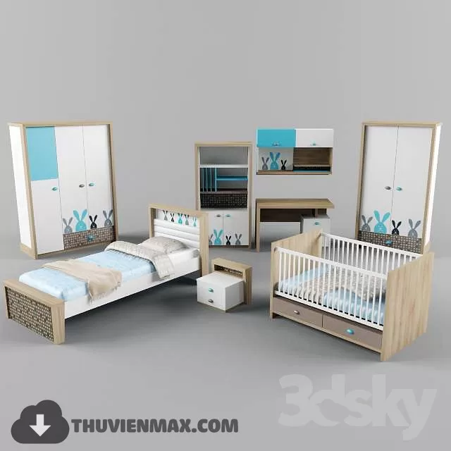 3DSKYFREE – CHILDROOM 3DS MAX MODELS