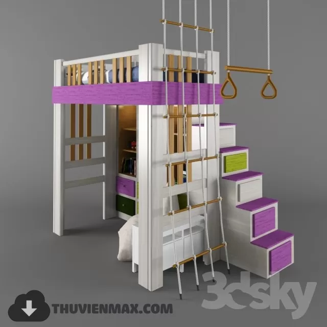 3DSKYFREE – CHILDROOM 3DS MAX MODELS