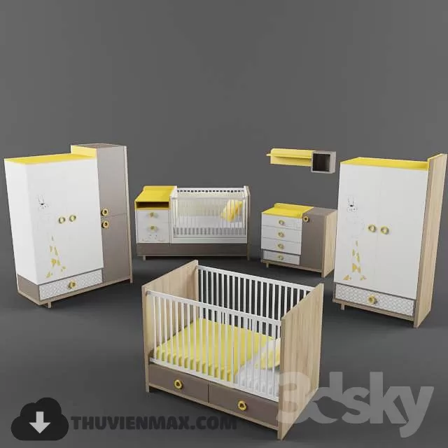 3DSKYFREE – CHILDROOM 3DS MAX MODELS
