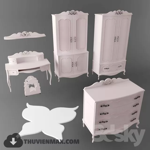 3DSKYFREE – CHILDROOM 3DS MAX MODELS