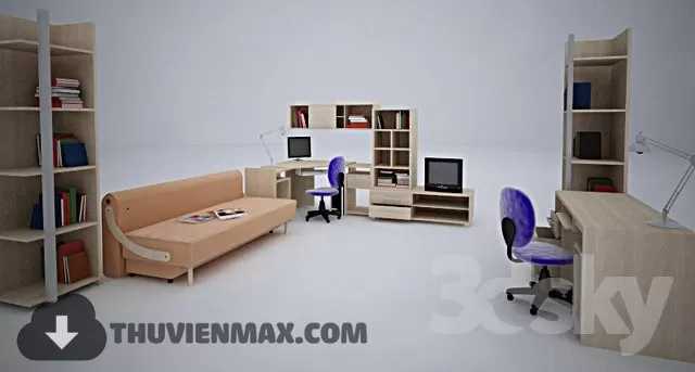3DSKYFREE – CHILDROOM 3DS MAX MODELS