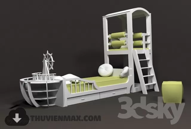 3DSKYFREE – CHILDROOM 3DS MAX MODELS
