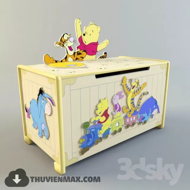 3DSKYFREE – CHILDROOM 3DS MAX MODELS