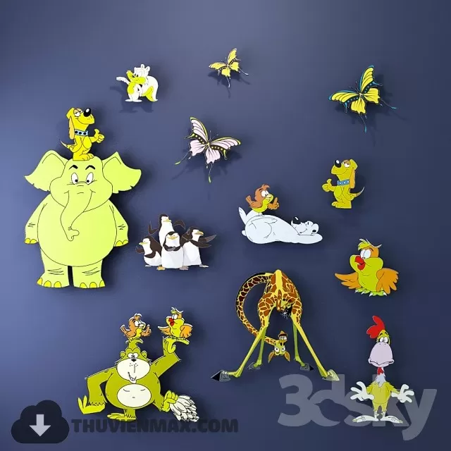 3DSKYFREE – CHILDROOM 3DS MAX MODELS