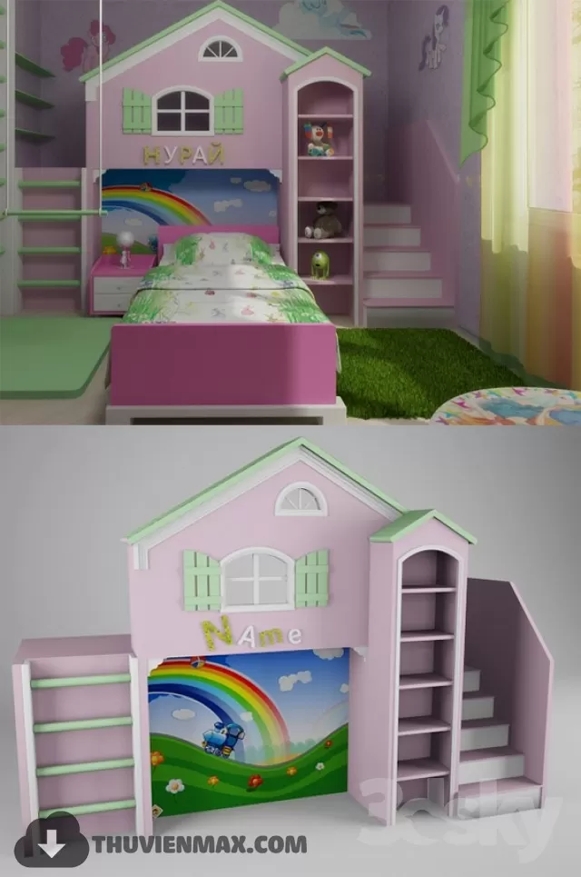 3DSKYFREE – CHILDROOM 3DS MAX MODELS