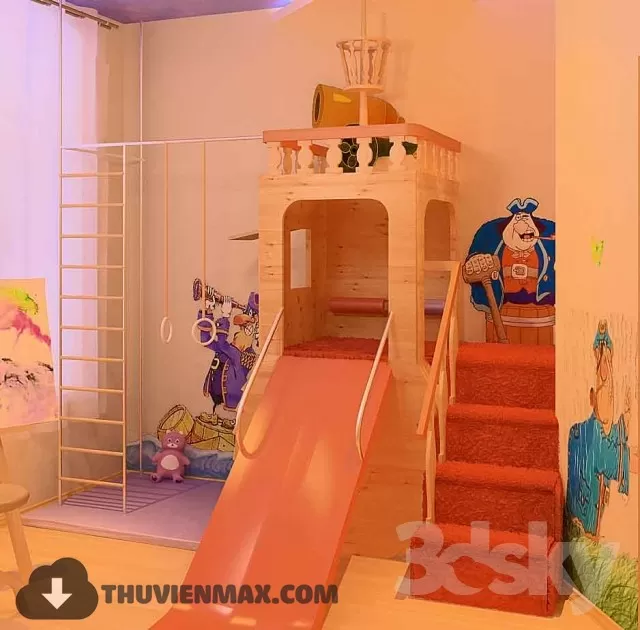 3DSKYFREE – CHILDROOM 3DS MAX MODELS