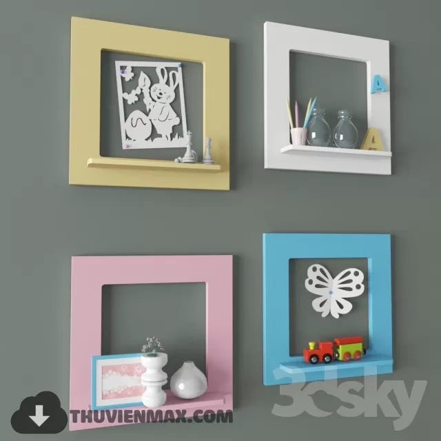 3DSKYFREE – CHILDROOM 3DS MAX MODELS