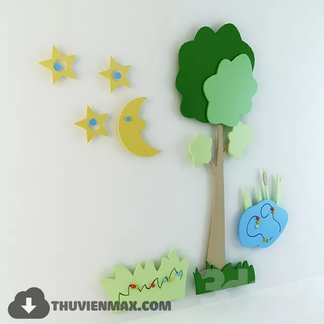 3DSKYFREE – CHILDROOM 3DS MAX MODELS