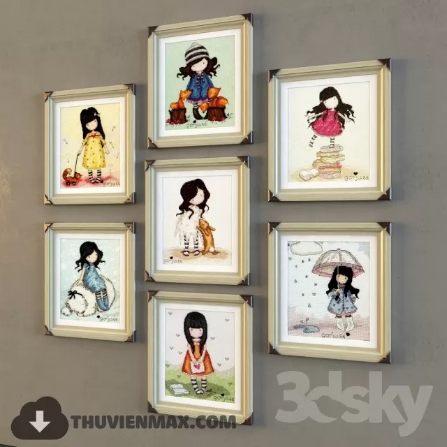 3DSKYFREE – CHILDROOM 3DS MAX MODELS