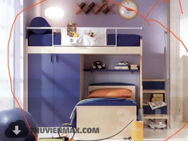 3DSKYFREE – CHILDROOM 3DS MAX MODELS