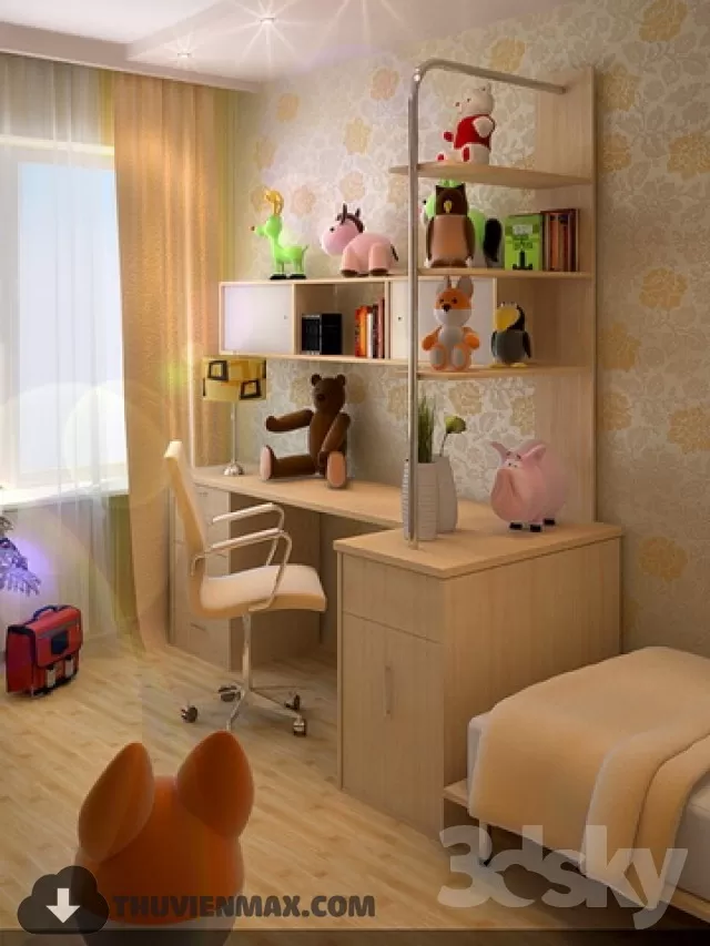 3DSKYFREE – CHILDROOM 3DS MAX MODELS