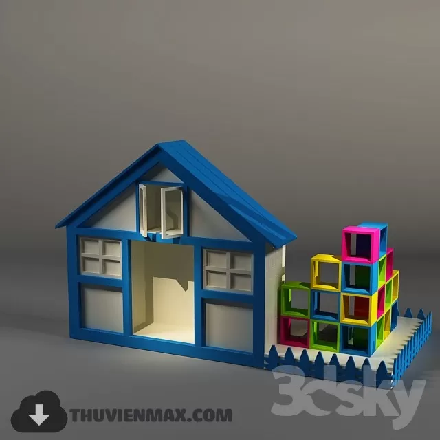 3DSKYFREE – CHILDROOM 3DS MAX MODELS