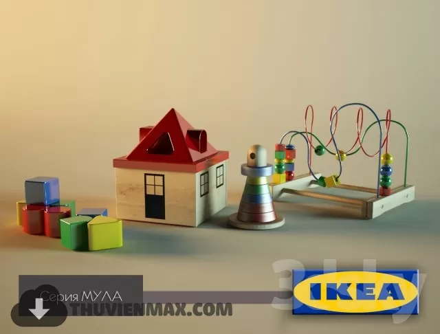 3DSKYFREE – CHILDROOM 3DS MAX MODELS