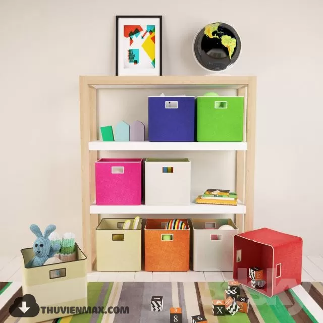3DSKYFREE – CHILDROOM 3DS MAX MODELS