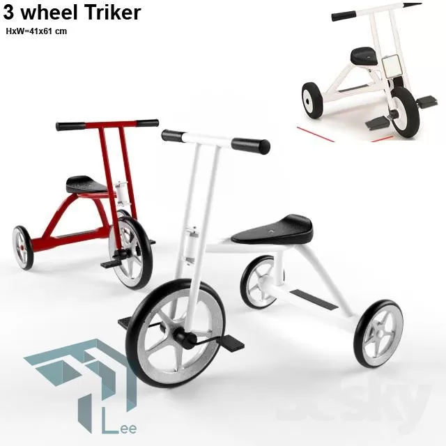 3DSKYFREE – CHILDROOM 3DS MAX MODELS