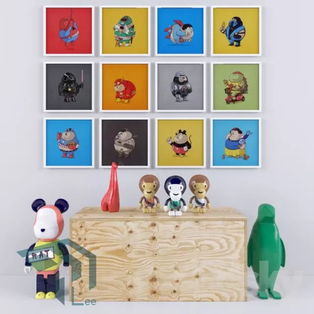 3DSKYFREE – CHILDROOM 3DS MAX MODELS