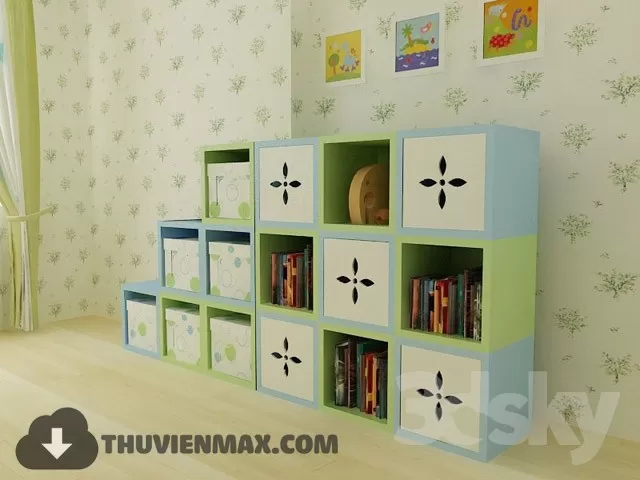 Wardrobe Childroom 3D Models – 017