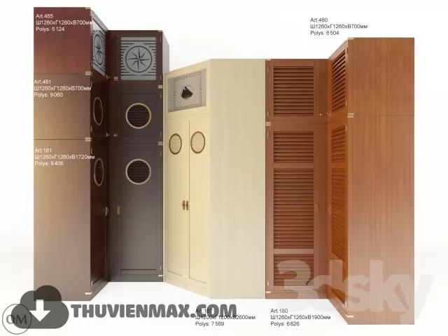 Wardrobe Childroom 3D Models – 018