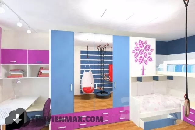 3DSKYFREE – CHILDROOM 3DS MAX MODELS