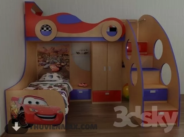 3DSKYFREE – CHILDROOM 3DS MAX MODELS