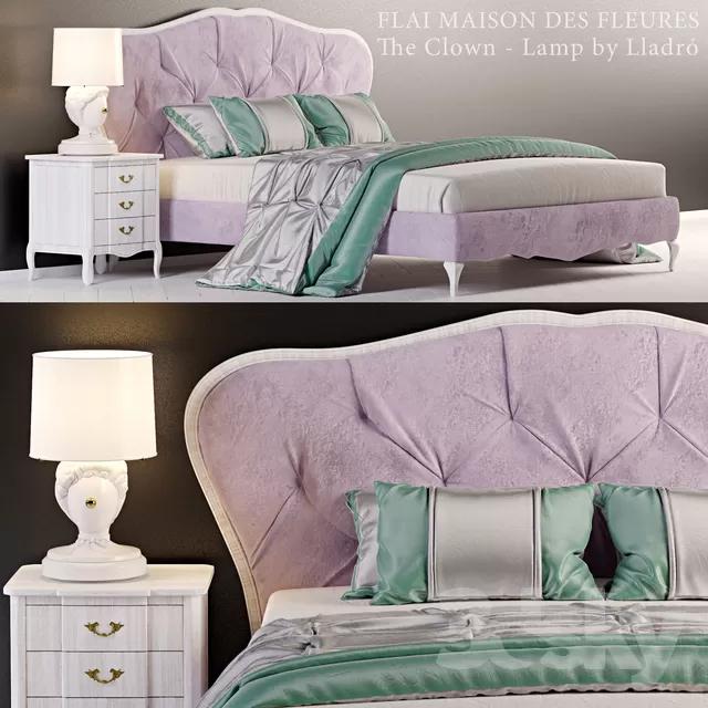 3DSKYFREE – CLASSIC - BED 3DS MAX MODELS