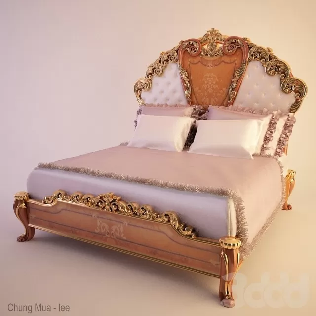 3DSKYFREE – CLASSIC - BED 3DS MAX MODELS