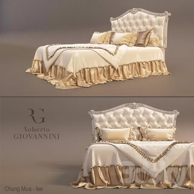 3DSKYFREE – CLASSIC - BED 3DS MAX MODELS