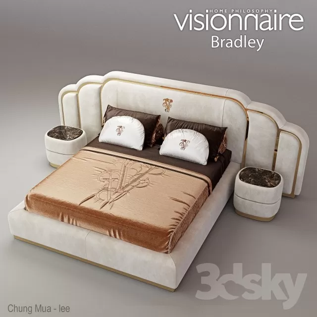 3DSKYFREE – CLASSIC - BED 3DS MAX MODELS
