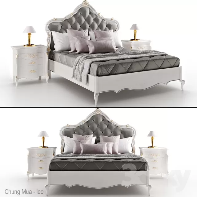 3DSKYFREE – CLASSIC - BED 3DS MAX MODELS