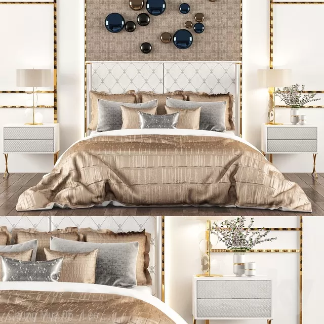 3DSKYFREE – CLASSIC - BED 3DS MAX MODELS