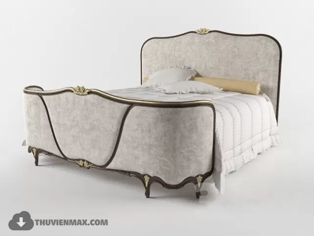 3DSKYFREE – CLASSIC - BED 3DS MAX MODELS
