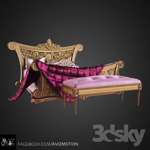 CLASSIC - BED 3D MODELS