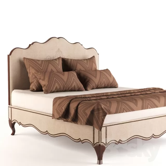 3DSKYFREE – CLASSIC - BED 3DS MAX MODELS