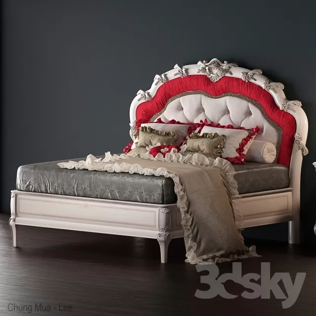 3DSKYFREE – CLASSIC - BED 3DS MAX MODELS