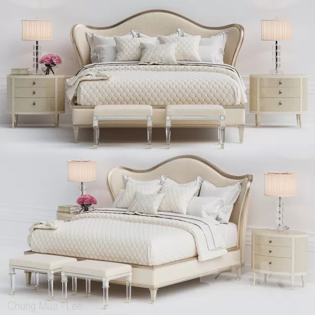 3DSKYFREE – CLASSIC - BED 3DS MAX MODELS