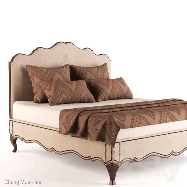 3DSKYFREE – CLASSIC - BED 3DS MAX MODELS