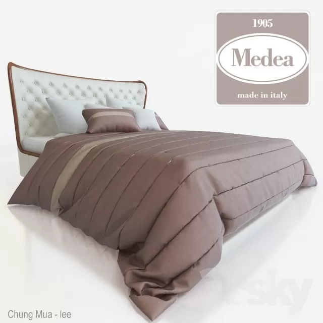 3DSKYFREE – CLASSIC - BED 3DS MAX MODELS