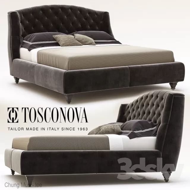 3DSKYFREE – CLASSIC - BED 3DS MAX MODELS