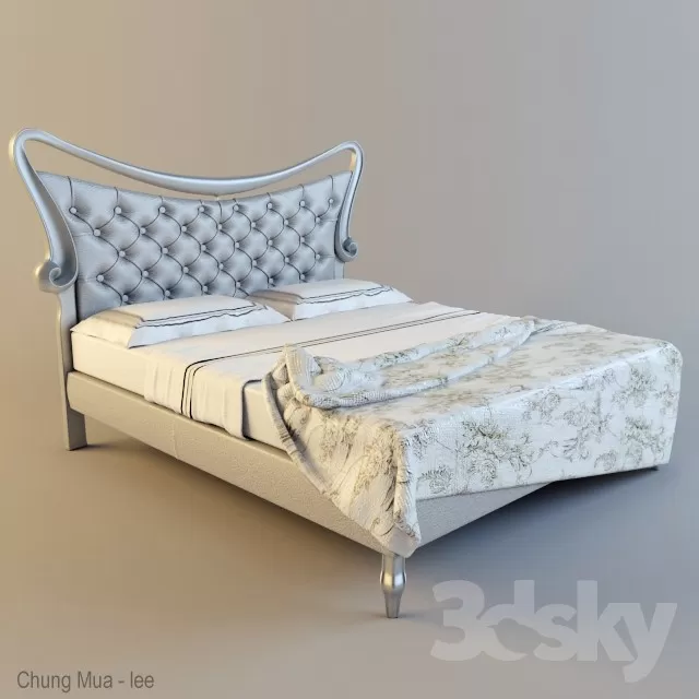 3DSKYFREE – CLASSIC - BED 3DS MAX MODELS