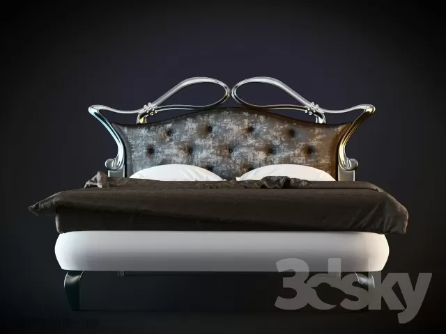 3DSKYFREE – CLASSIC - BED 3DS MAX MODELS