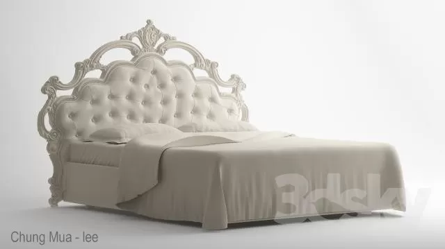 3DSKYFREE – CLASSIC - BED 3DS MAX MODELS