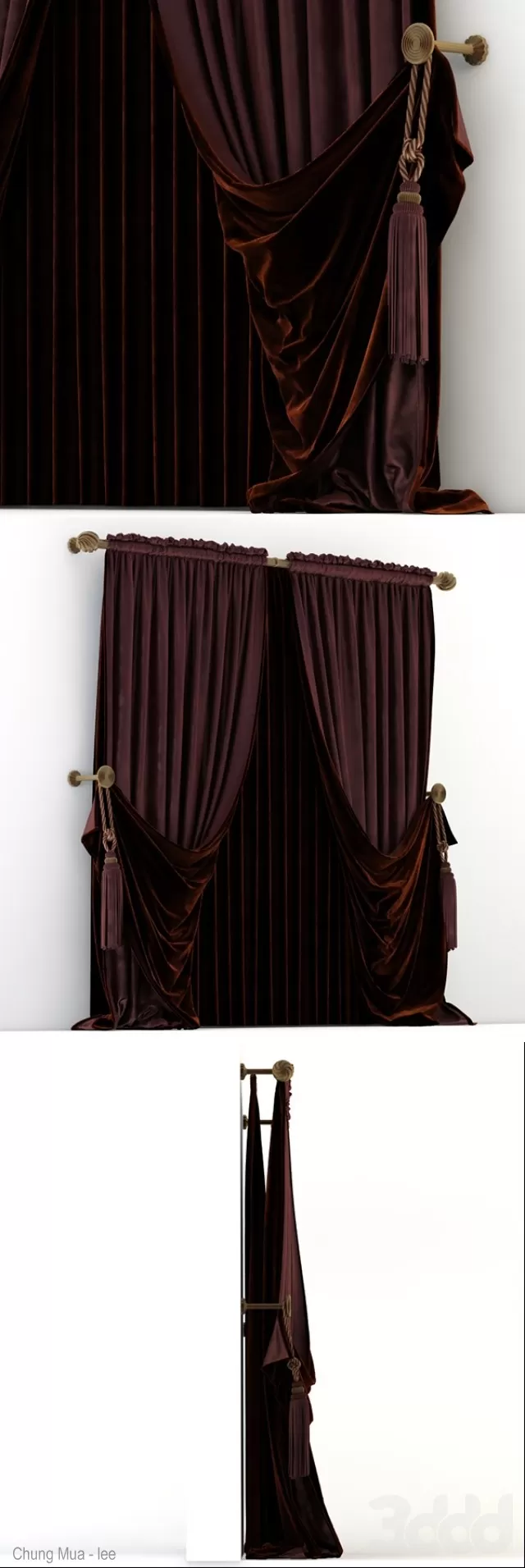 3DSKYFREE – CLASSIC - CURTAIN 3DS MAX MODELS