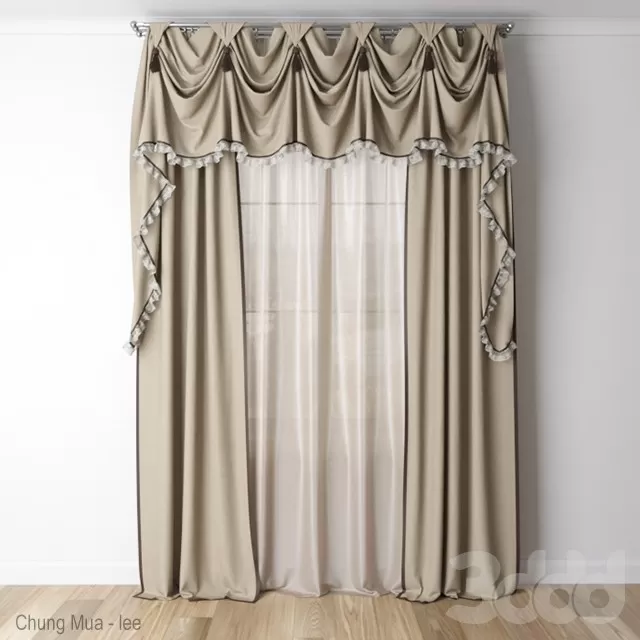 CLASSIC - CURTAIN 3D MODELS