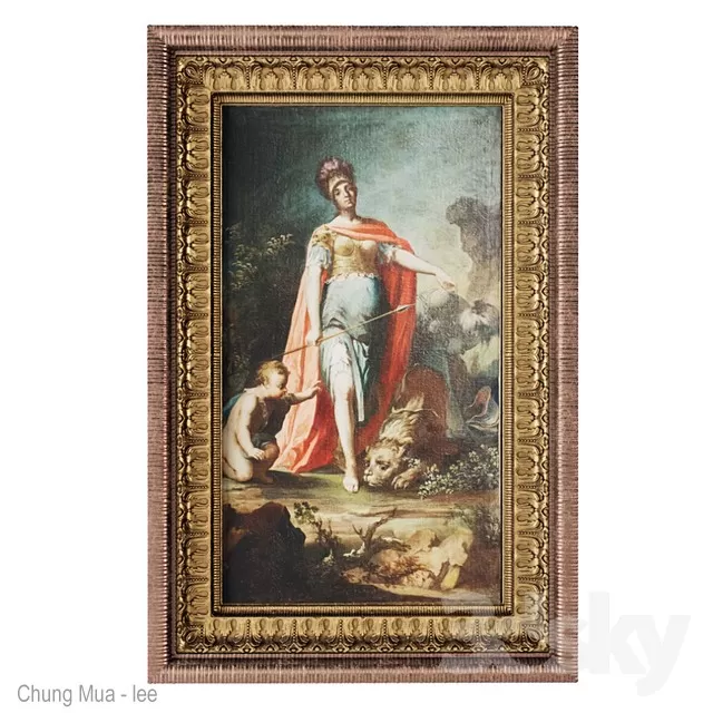 3DSKYFREE – CLASSIC - DECOR - FRAME 3DS MAX MODELS