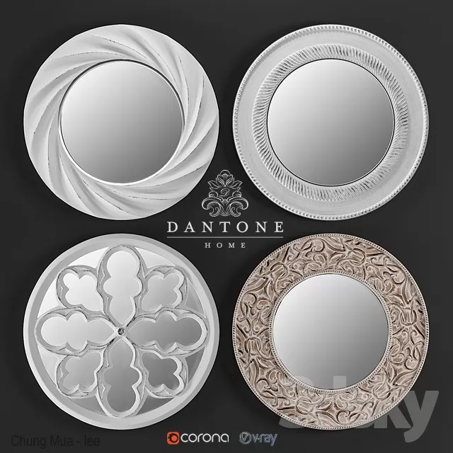 3DSKYFREE – CLASSIC - DECOR - MIRROR 3DS MAX MODELS