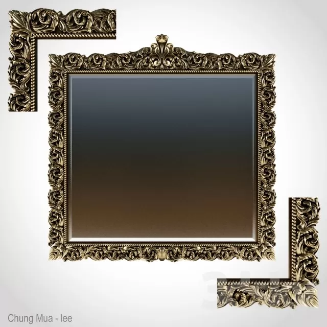 3DSKYFREE – CLASSIC - DECOR - MIRROR 3DS MAX MODELS