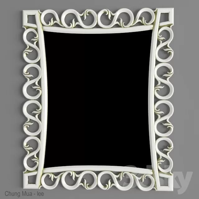 3DSKYFREE – CLASSIC - DECOR - MIRROR 3DS MAX MODELS