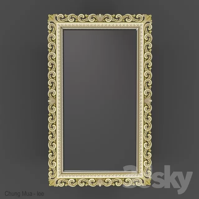 3DSKYFREE – CLASSIC - DECOR - MIRROR 3DS MAX MODELS